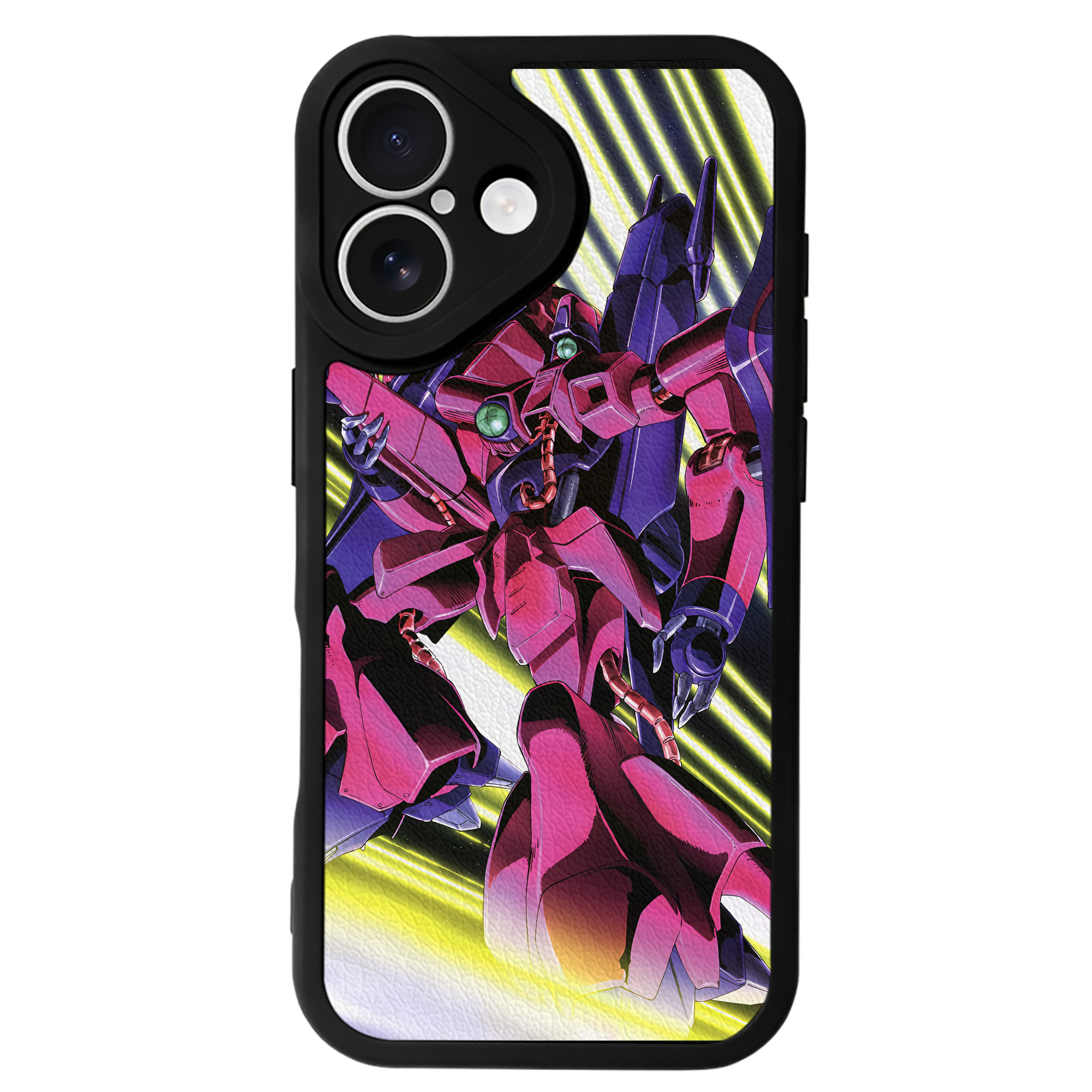 （画像用） 機動戦士ガンダム Mobile Suit Gundam 【iPhone 16シリーズ対応】シリコンスマホケース（レザー調） 材質：シリコン